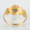 RINGAR, 2 st, 18k guld, med onyx och orientpärlor, 1800-/1900-tal