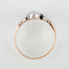 RING, 14k guld och silver, med gammalslipade diamanter tot ca 1.08 ct, sannolikt tidigt 1900-tal