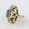 RING, förgyllt silver, med ametist, tidigt 1900-tal