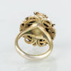 RING, förgyllt silver, med ametist, tidigt 1900-tal