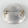BROSCH OCH 1 PAR ÖRHÄNGEN, silver och kolsten, omkring år 1900