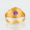 RING, 18k guld, med ametist, Stockholm 1955