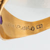 RING, 18k guld, med ametist, Stockholm 1955