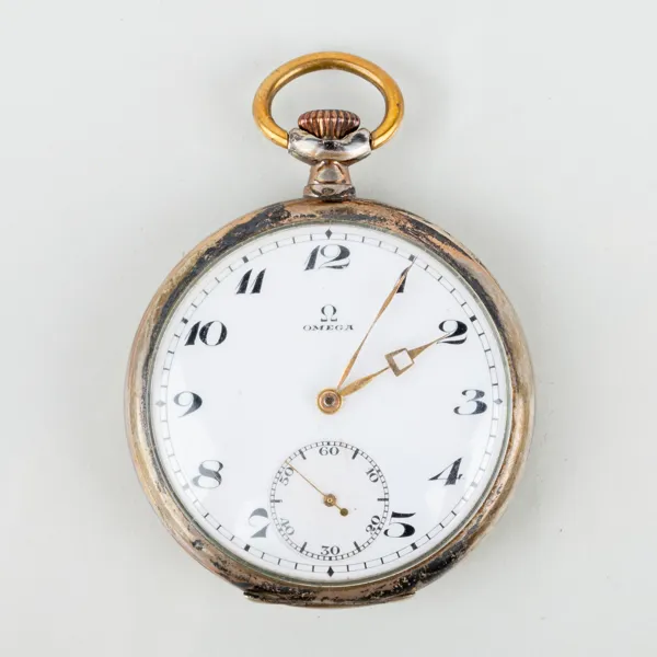 FICKUR, Omega, silver, 1900-talets första hälft