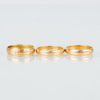 RINGAR, 3 st, 18k guld, svenska stämplar