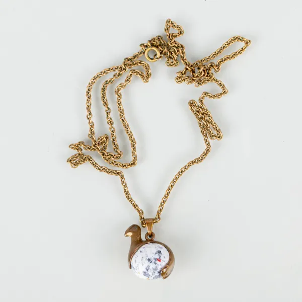 KIMMO VIRKKUNEN, collier med hänge "Töyri", brons, Kalevala Koru