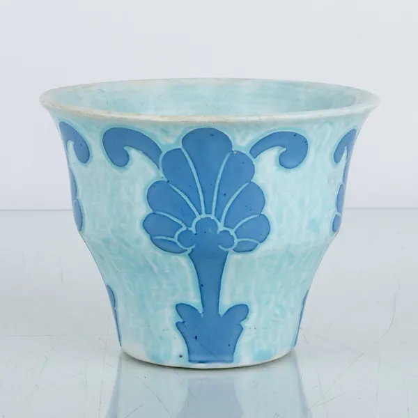 JOSEF EKBERG, ytterfoder/skål, flintgods, "Sgraffito", Gustavsberg