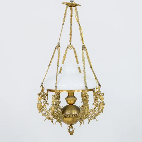 TAKFOTOGENLAMPA, bronserad metall, 1900-talets första hälft