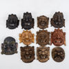 VÄGGMASKER, skuret trä, sannolikt Indien, 1900-tal