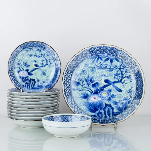 FRUKTSERVIS, 13 del, porslin, Kina, 1900-/2000-tal