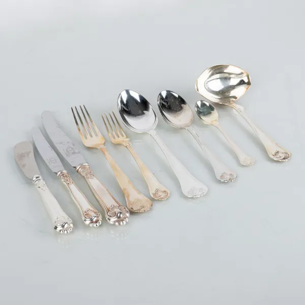 BESTICKUPPSÄTTNING, 79 del, silver, Cohr, 1900-talets andra hälft 