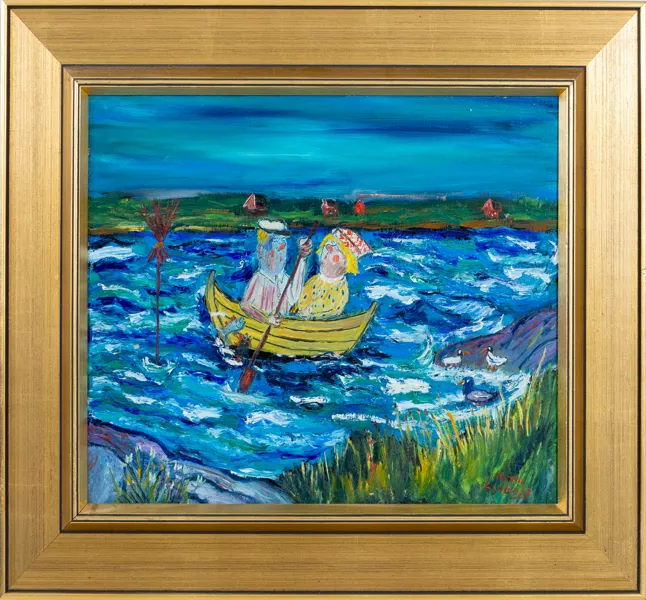 SVEN LIDBERG (1929-2009), olja på pannå, signerad