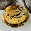 FICKUR, 2 st, silver, sk spindelur, 1800-tal