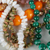 COLLIER, 9 st, bla malakit, 1900-talets mitt