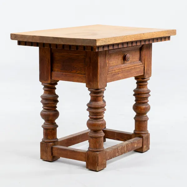 AVLASTNINGSBORD, ek, barockstil, 1800-tal