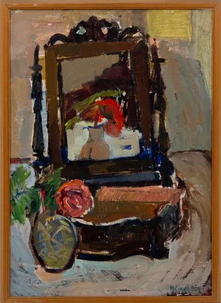 MARIA LINDBERG (född ?), olja på pannå, signerad