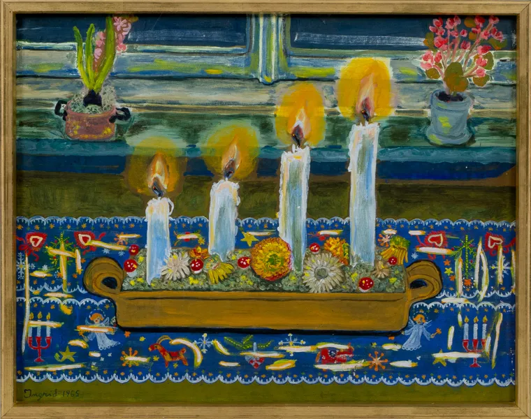 INGRID PETTERSSON (1919-2015), olja på pannå, signerad och daterad 1965