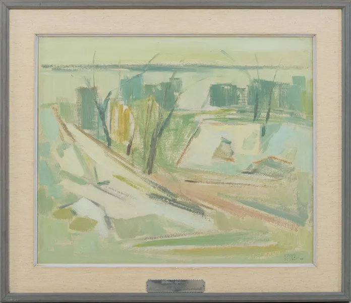 BIRGER STRÅÅT (1914-2008), olja på pannå, signerad och otydligt daterad