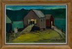 GUSTAV ADOLF FAHLE (1906-1989), olja på pannå, signerad