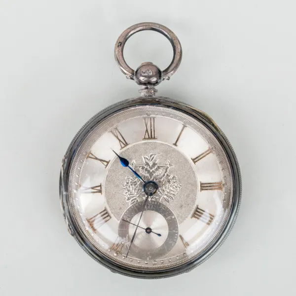FICKUR, spindelur, silver, 1800-/1900-tal