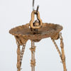 HÄNGFOTOGENLAMPA, bronserat gjutgods och majolika, 1800-talets andra hälft