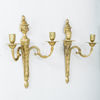 VÄGGLAMPETTER, 1 par, malm, Louis XVI-stil, 1900-tal