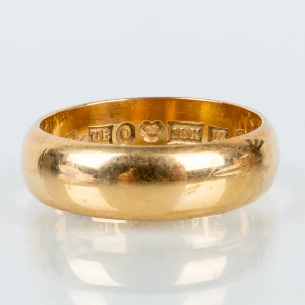 RING, 18k guld, svenska stämplar OB 1961