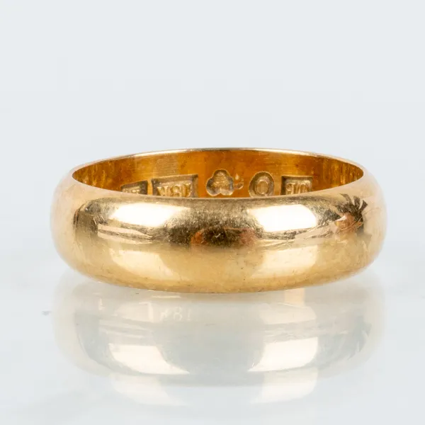 RING 18k guld, svenska stämplar OB 1960