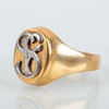 KLACKRING, 18k guld, svenska stämplar 1955