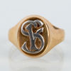 KLACKRING, 18k guld, svenska stämplar 1955