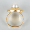 RING, 18k guld, med odlad pärla, 1900-talets andra hälft 