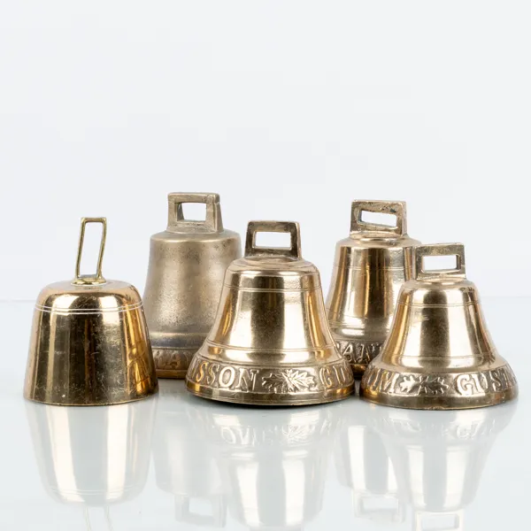 BJÄLLROR, 5 st, malm, 1900-tal