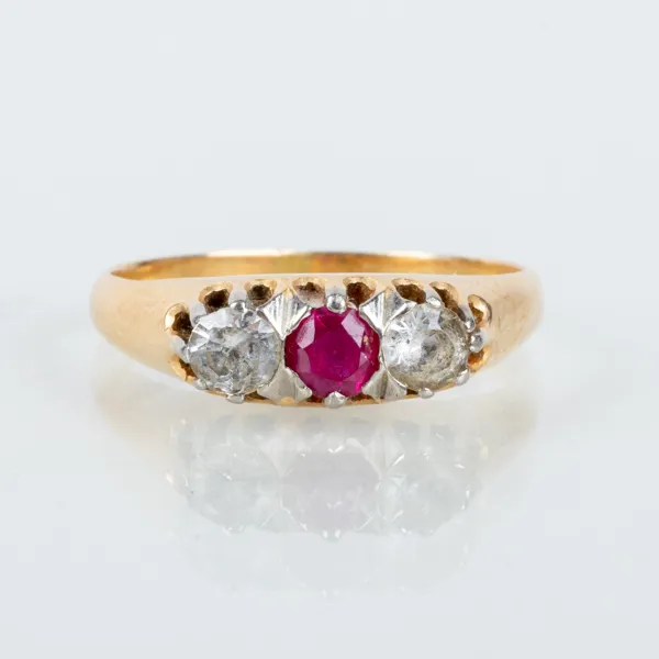RING, 18k guld, Göteborg, 1900-talets mitt