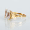 RING, 18k guld, svenska stämplar APP 1957, med bergkristall