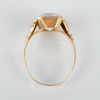 RING, 18k guld, svenska stämplar APP 1957, med bergkristall