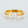 RING, 23k guld, med odlad pärla, svenska stämplar 1940