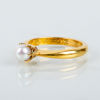 RING, 23k guld, med odlad pärla, svenska stämplar 1940
