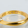 RING, 23k guld, med odlad pärla, svenska stämplar 1940