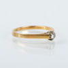 RING, 18k guld, med briljantslipad diamant, svenska stämplar ÖRN och otydlig årsstämpel