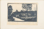 MAJA FJAESTAD (1873-1961), träsnitt, signerad