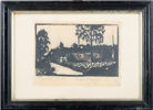MAJA FJAESTAD (1873-1961), träsnitt, signerad