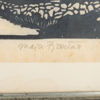 MAJA FJAESTAD (1873-1961), träsnitt, signerad