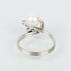 RING, 18k vitguld, med pärla och briljantslipade diamanter