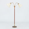 GOLVLAMPA, mässing och lackerad metall, 1930-/40-tal