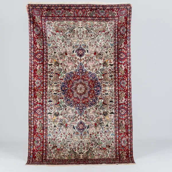 ORIENTMATTA, old, figural, ca 237 x 140 cm