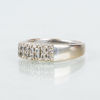 RING, 18k vitguld, med briljantslipade diamanter tot ca 0.25 ct