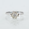 RING, 18k vitguld, carmosémodell, med briljantslipade diamanter tot 0.26 ct