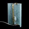 LEO HOLMGREN, vägglampa, glas och mässing, Glössner & Co, Swedish Modern, 1940-tal