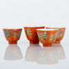 KOPPAR, 4 st, snarlika, porslin, Kina, 1900-tal