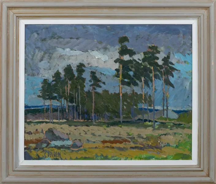 CARL DELDEN (1906-1997), olja på pannå, signerad